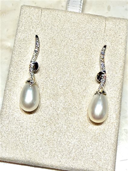 Orecchini Nimei in Oro bianco Perla PER1039 - PER1039